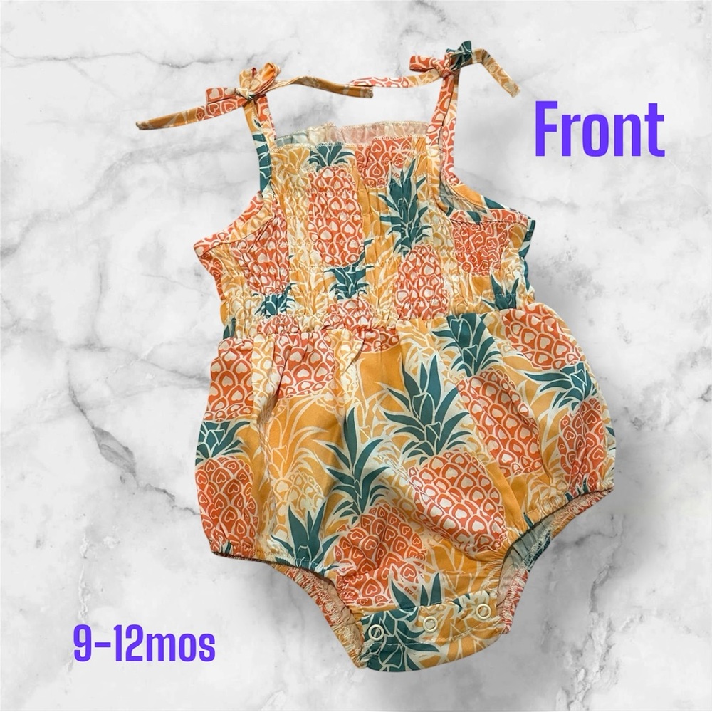 Tropical Pineapple Baby Romper